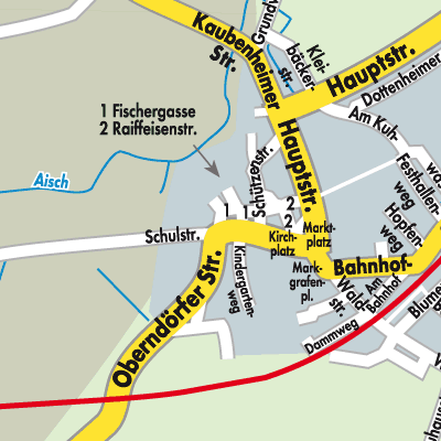 Stadtplan Ipsheim