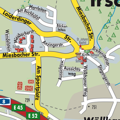 Stadtplan Irschenberg