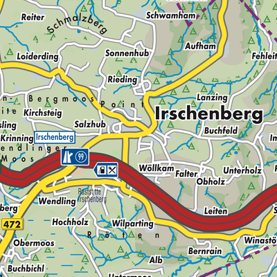 Übersichtsplan Irschenberg