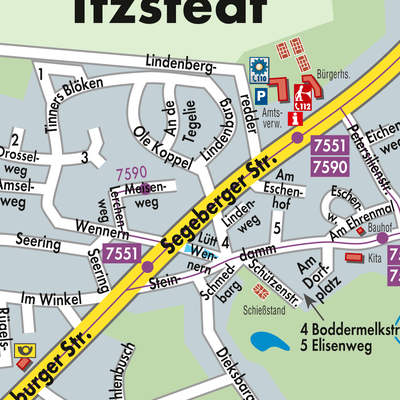 Stadtplan Itzstedt