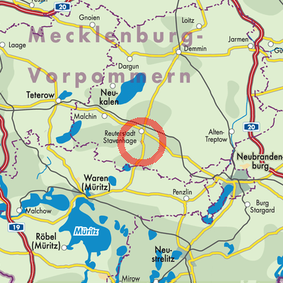 Landkarte Jürgenstorf