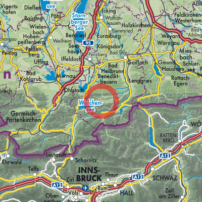 Landkarte Jachenau