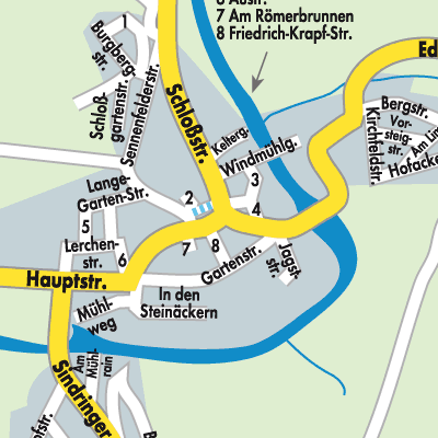 Stadtplan Jagsthausen