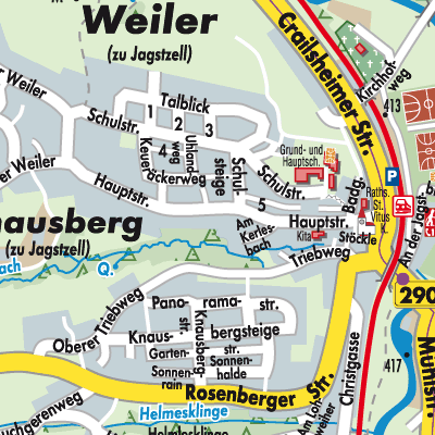 Stadtplan Jagstzell
