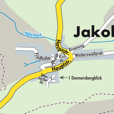 Stadtplan Jakobsweiler