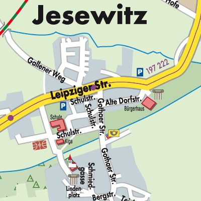 Stadtplan Jesewitz
