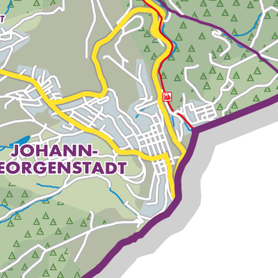 Übersichtsplan Johanngeorgenstadt