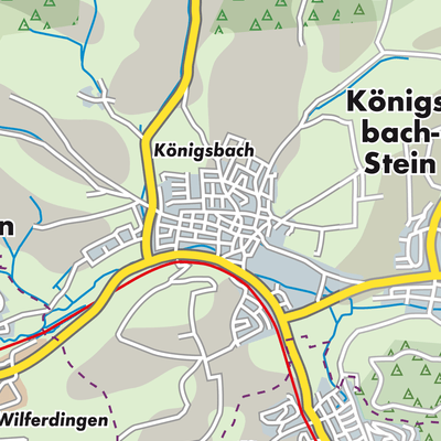 Übersichtsplan Königsbach-Stein