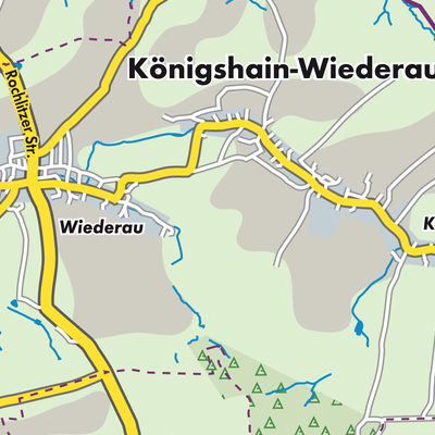 Übersichtsplan Königshain-Wiederau