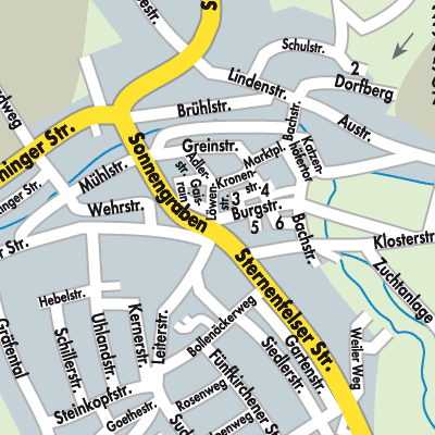 Stadtplan Kürnbach