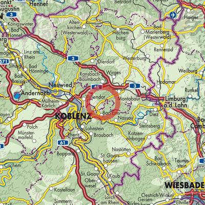 Landkarte Kadenbach