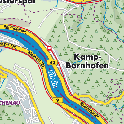 Übersichtsplan Kamp-Bornhofen