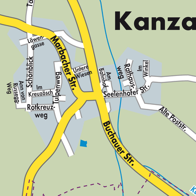 Stadtplan Kanzach