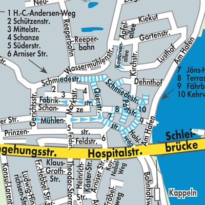 Stadtplan Kappeln