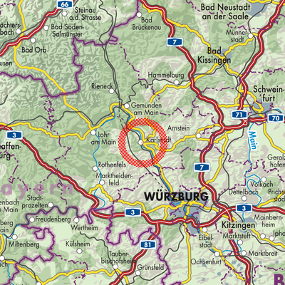 Landkarte Karlstadt
