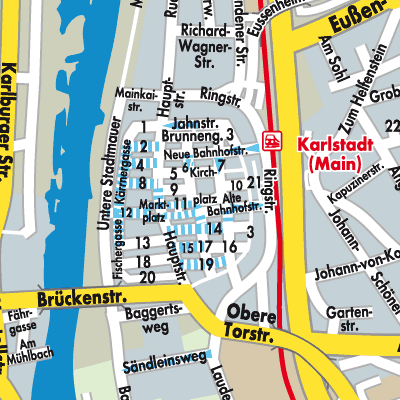 Stadtplan Karlstadt