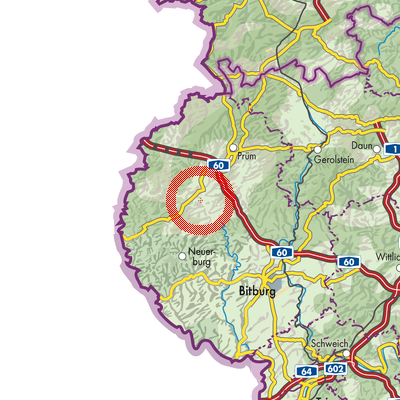 Landkarte Kinzenburg