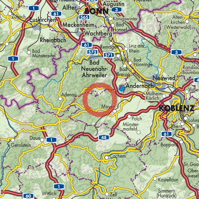 Landkarte Kirchwald