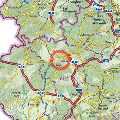 Landkarte Kirchweiler