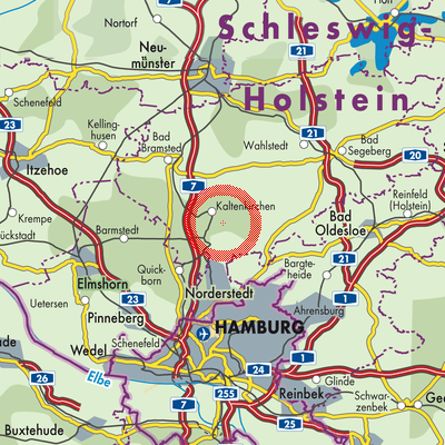 Landkarte Kisdorf