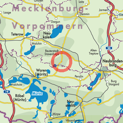 Landkarte Kittendorf