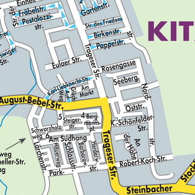 Stadtplan Kitzscher