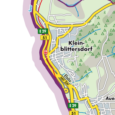 Übersichtsplan Kleinblittersdorf