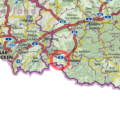 Landkarte Kleinsteinhausen
