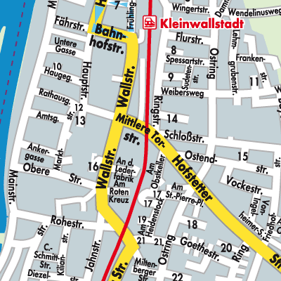 Stadtplan Kleinwallstadt