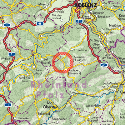 Landkarte Kludenbach