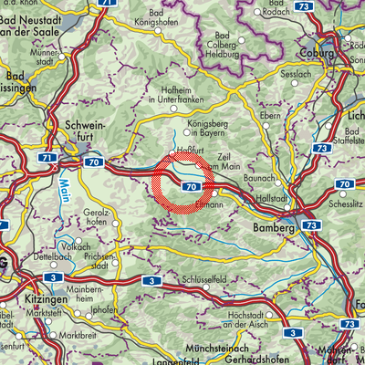 Landkarte Knetzgau