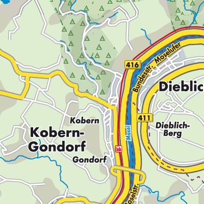 Übersichtsplan Kobern-Gondorf