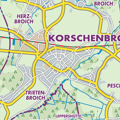 Übersichtsplan Korschenbroich