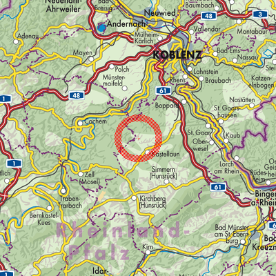 Landkarte Korweiler