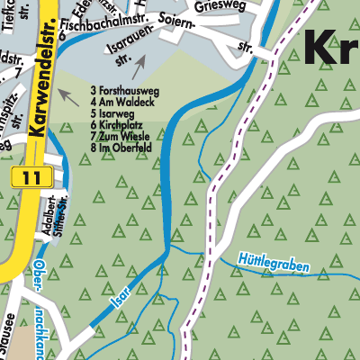 Stadtplan Krün