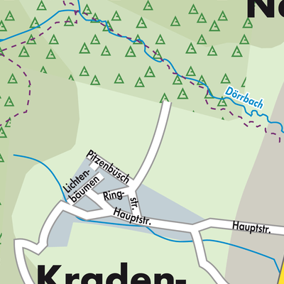 Stadtplan Kradenbach