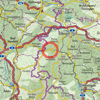 Landkarte Krayenberggemeinde