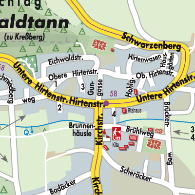 Stadtplan Kreßberg