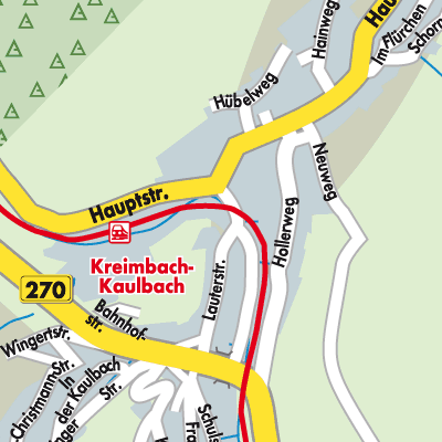 Stadtplan Kreimbach-Kaulbach