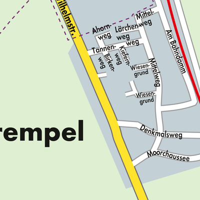 Stadtplan Krempel