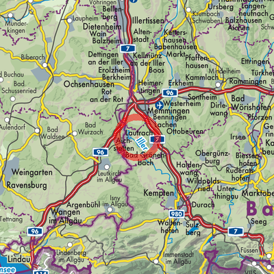 Landkarte Kronburg