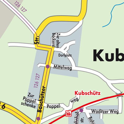 Stadtplan Kubschütz - Kubšicy