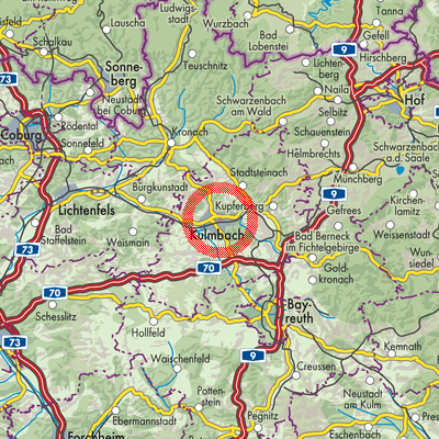 Landkarte Kulmbach