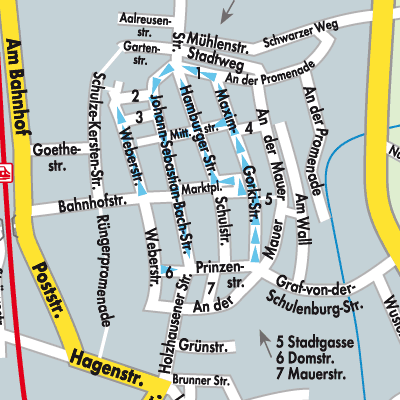 Stadtplan Kyritz