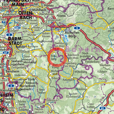 Landkarte Lützelbach