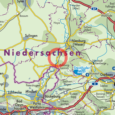 Landkarte Landesbergen