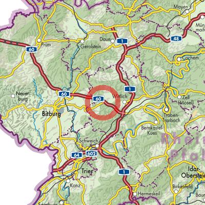 Landkarte Landscheid