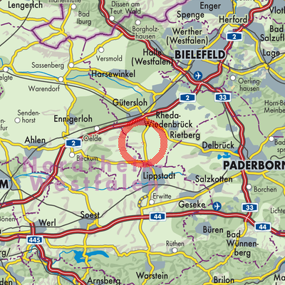 Landkarte Langenberg