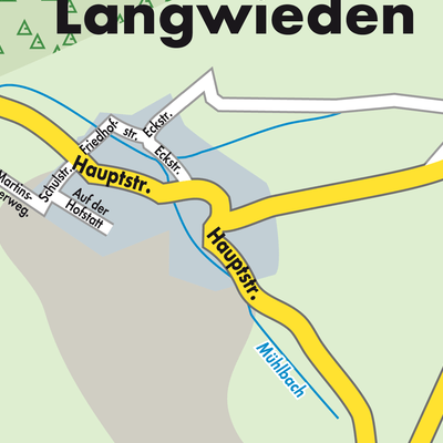 Stadtplan Langwieden