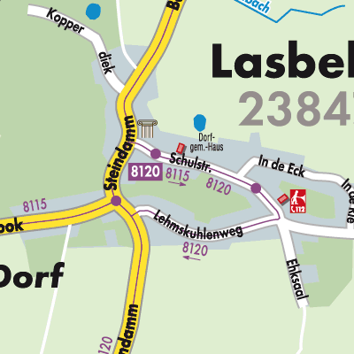 Stadtplan Lasbek